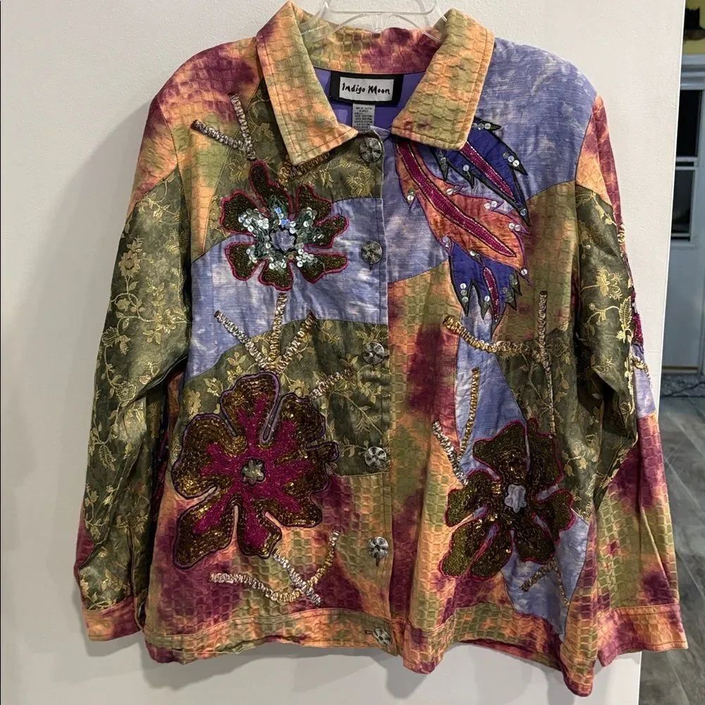 Indigo Moon Vibrant Multicolor Jacket